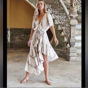 Kivari Zanzibar Snake Print Dress